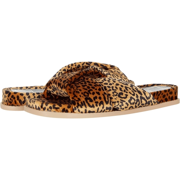 Dolce Vita Garit Leopard Print Slippers - Picture 2 of 9